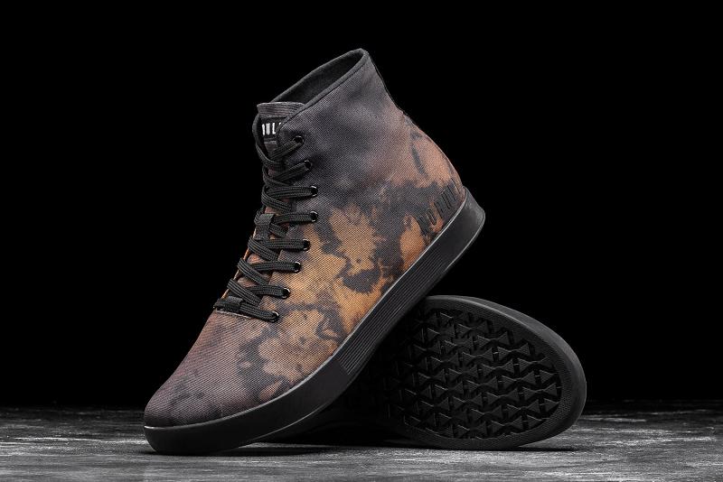 Black Nobull High-Top Toffee Tie-Dye Canvas Women's Trainers | CA N2027W